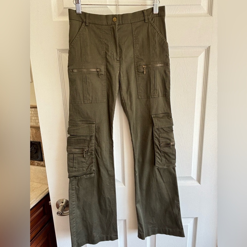 Bebe green cargo pants
